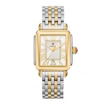 Deco Madison Two-Tone 18K Gold-Plated Diamond Dial Ladies Watch