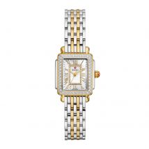Deco Madison Mini Diamond Two-Tone 18K Gold-Plated Watch