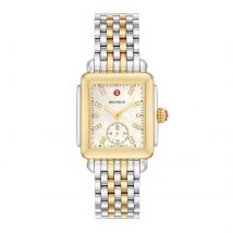 Deco Mid Two-Tone 18K Gold-Plated Diamond Dial Watch