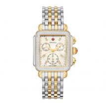 Deco Two-Tone 18K Gold-Plated Diamond Watch