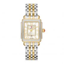 Deco Madison Mid Two-Tone 18K Gold-Plated Diamond Watch