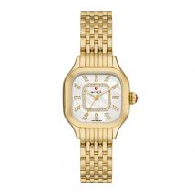Meggie 18K Gold-Plated Diamond Dial Watch