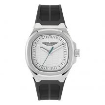 Quartz 40mm Mens Watch Silver Dial