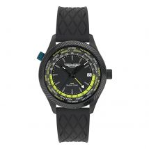 Quartz 41mm Mens Watch Black Dial