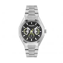Quartz 42mm Mens Watch Black Dial