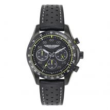 Quartz 42mm Mens Watch Black Dial