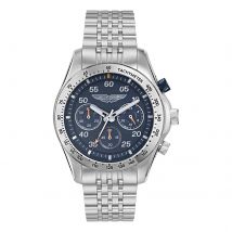 Quartz 42mm Mens Watch Blue Dial