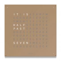 LARGE Stainless Steel Hazelnut Wall Clock 90cm