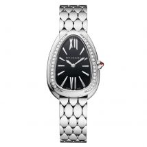 Stainless Steel Serpenti Seduttori Diamond Watch