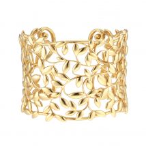 18ct Yellow Gold Tiffany & Co. Olive leaf cuff by Paloma Picasso