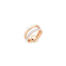 Together 18ct Rose Gold 0.40ct Diamond Ring - Ring Size M