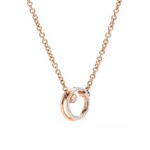Together 18ct Rose Gold 0.20ct Diamond Pendant