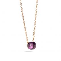 Nudo 18ct Rose & White Gold Amethyst Pendant