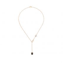 Sabbia 18ct Rose Gold 1.00ct Mixed Diamond Necklace