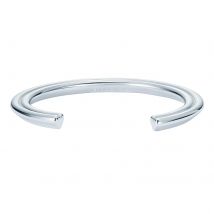 White Gold Coloured Hina Hidden Heart Bangle