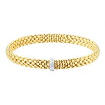 18ct Yellow Gold Vendome Flex'It Diamond 0.10cttw Diamond Bracelet