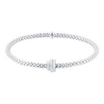 18ct White Gold Pave Flex'it Prima 0.31cttw Diamond Bracelet