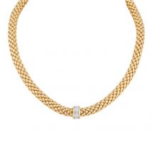 18ct Yellow Gold Love Nest Flex'it 0.33ct Diamond Necklace