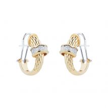 18ct Yellow Gold Love Nest 0.33cttw Diamond Earrings