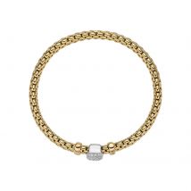 18ct Yellow & White Gold Flex'it Vendome 0.41cttw Diamond Bracelet