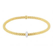 Flex'it 18ct Yellow Gold 0.18ct Diamond Prima Bracelet