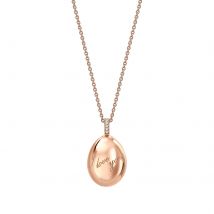 Fabergé Essence 18ct Rose Gold I Love You Egg Pendant