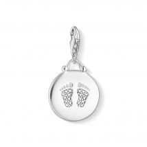 Sterling Silver Baby Footprints Charm