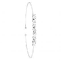 18ct White Gold 0.40ct Diamond Cuff