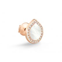 Antifer 18ct Rose Gold Mother of Pearl & 0.08ct Diamond Earring