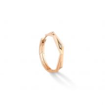 Antifer 18ct Rose Gold Two Row Large Hoop Earring