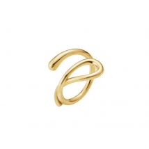 18ct Yellow Gold Mercy Swirl Ring - Ring Size M