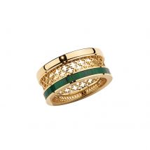 Dare to Dream 18ct Yellow Gold & Malachite Ring - Ring Size N