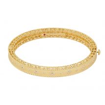 Venetian Princess 18ct Yellow Gold & 0.50cttw Diamond Bangle