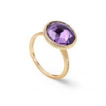 18ct Yellow Gold Jaipur Colour Collection Amethyst Stacking Ring - Ring Size K