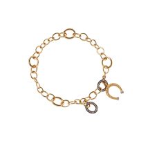 Mythology Charm Bracelet In 18ct Yellow Gold With Diamonds