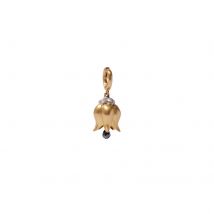Tulips Pendant In 18ct Yellow Gold With Briolette Spinel