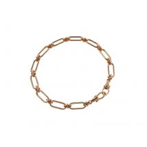 Knuckle Bold Chain Bracelet In 14ct Yellow Gold