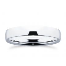 Britannia Sterling Silver 3mm Ring - Ring Size M