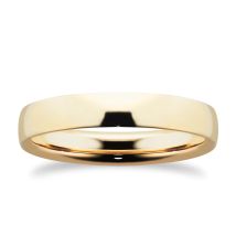 9ct Yellow Gold 3mm Ring - Ring Size L