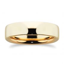 9ct Yellow Gold 5mm Ring - Ring Size M