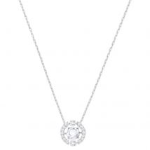 Silver Coloured Sparkling Dance Cubic Zirconia Necklace