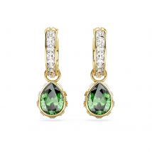 Stilla Green Pear Mini Hoop Earrings