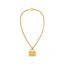 Vintage Chanel Yellow Gold Plated Handbag Necklace