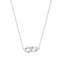 Silver Coloured Classics Silver Interlink Necklace
