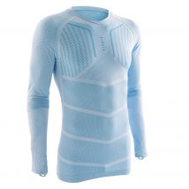 Kipsta - Funktionsshirt Fussball Langarm Keepdry 500 Wärmekomfort Damen/herren Blaugrau - 44 / L - 44 / L - Herren