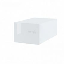 Meuble haut grande profondeur de cuisine Bellissi Blanc Brillant 1 porte relevable L 50 cm Porte avec poignée intégrée - Cuisineandcie
