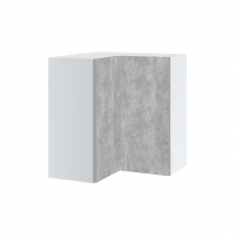 Meuble d'angle haut de cuisine Bellissi Beton Naturel 2 portes L 65/65 cm