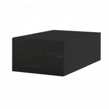 Meuble haut grande profondeur de cuisine Lovia Noir Mat 1 porte relevable L 50 cm Porte avec poignée apparente - Cuisineandcie