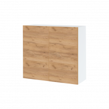 Meuble haut de cuisine Bellissi Chene 2 portes L 80 cm