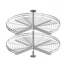 Tourniquet de cuisine - Plateaux tournants inox , L 90 x 90 cm